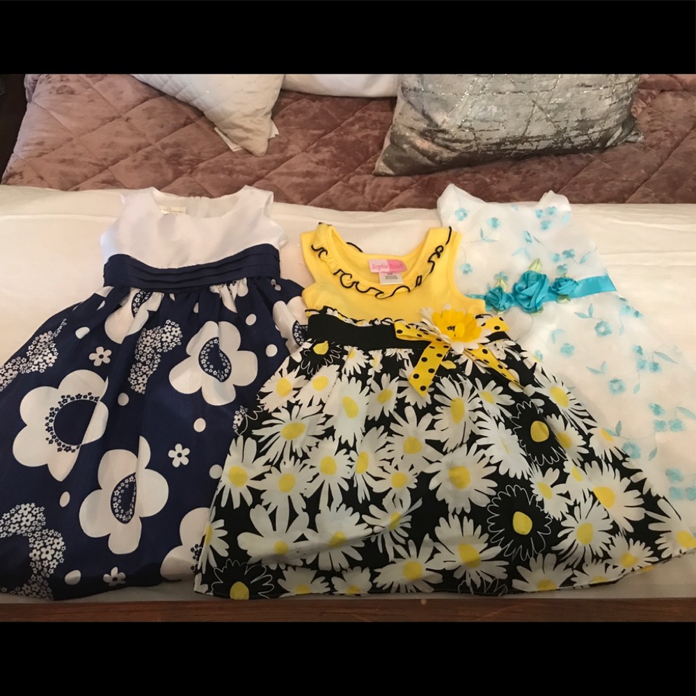 Bundle of 3 toddler dresses
